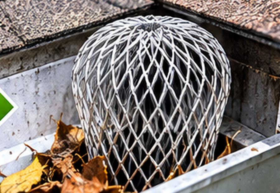 Expandable mesh guard installed in gutter opening