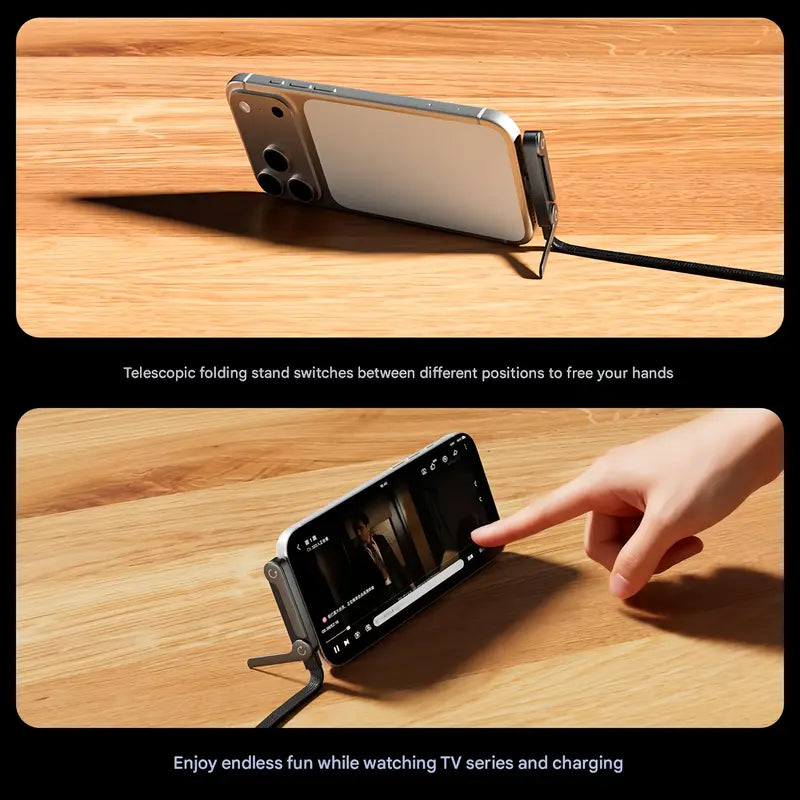 2-in-1 Invisible Holder Charger Cable⚡240w super fast charging Fast Charging Cord