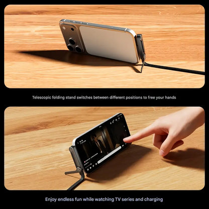 2-in-1 Invisible Holder Charger Cable⚡240w super fast charging Fast Charging Cord