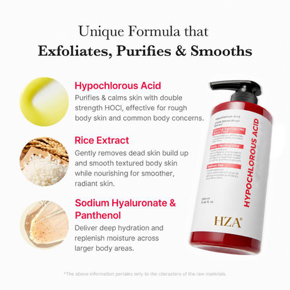 [HZA] | Exfoliating for Dead Skin Cells & Excess Sebum & Clearing for After Spots, Texture & Uneven Skin Tone |