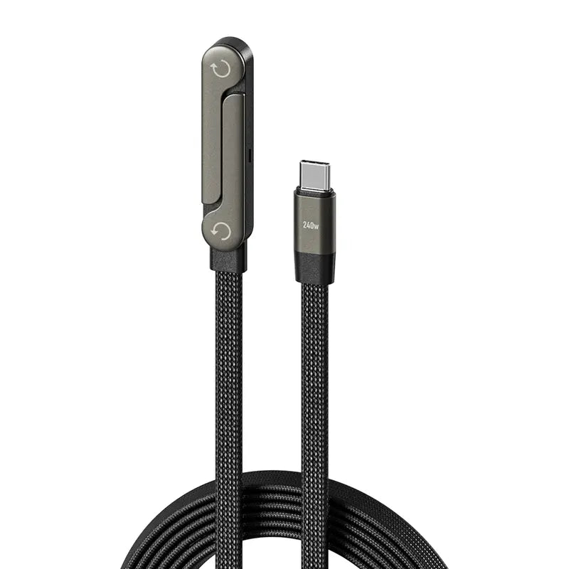 2-in-1 Invisible Holder Charger Cable⚡240w super fast charging Fast Charging Cord