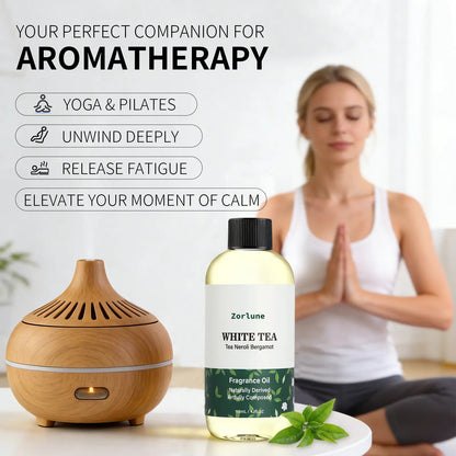Zorlune Hotel Diffuser Oil Refill – 🌼White Tea, 🏵️Neroli & Bergamot Home Fragrance