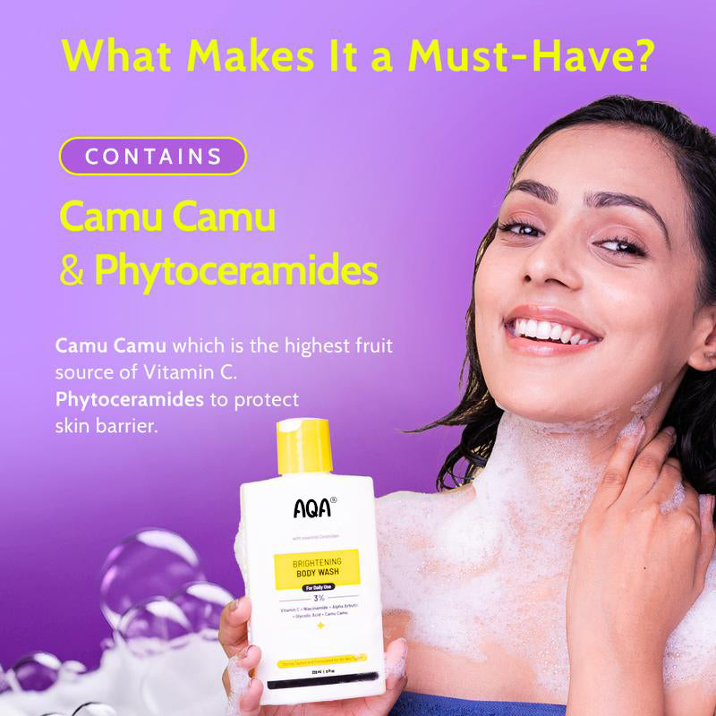 Brightening Body Wash with Vitamin C & Glycolic Acid - 8fl oz | Helps even out skin tone