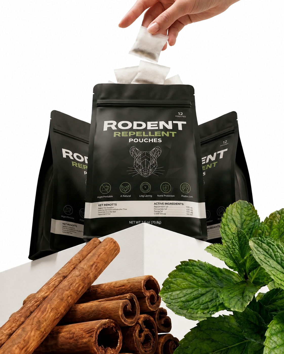 Lovevel Natural Rodent Repellent Pouches