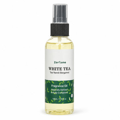 Zorlune Hotel Diffuser Oil Refill – 🌼White Tea, 🏵️Neroli & Bergamot Home Fragrance