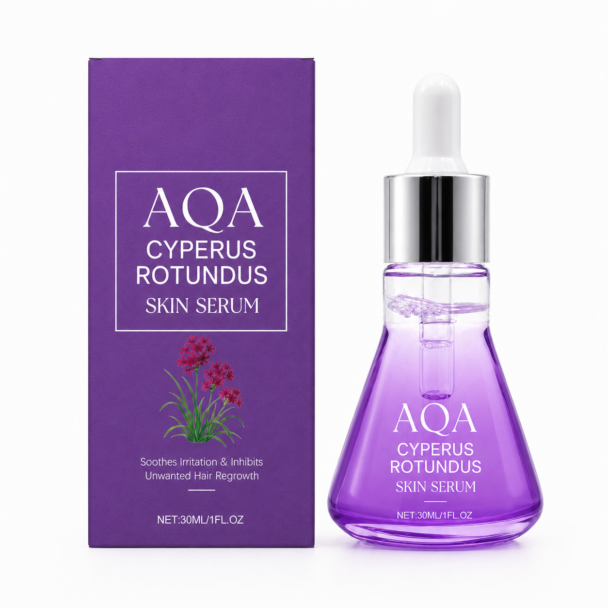 AQA Hair Removal Care Essence – Calm Skin, Smooth Longer, Post-Hair Removal Serum for Soothing, Hydration & Unwanted Hair Regrowth Care, 30ML