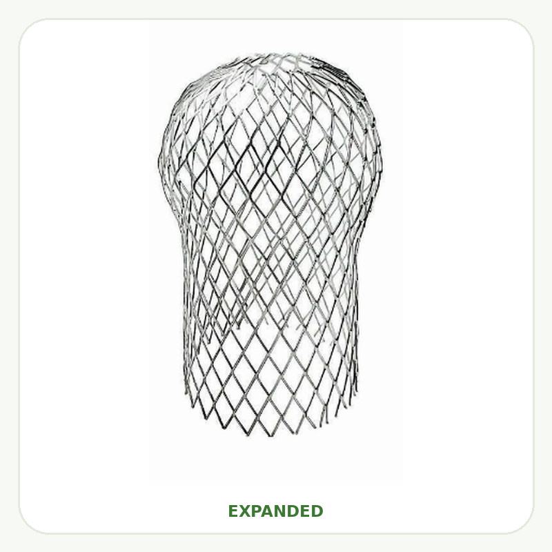 Expanded flexible mesh gutter guard