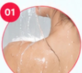 Wet body with warm water