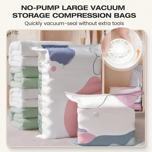 💨No-Pump 3D Vacuum Storage Bags